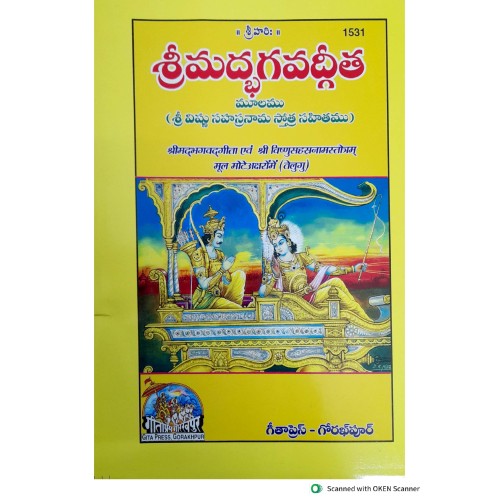 ShrimadBhagvadGita with VishnuSahastranam Stotram, Telugu